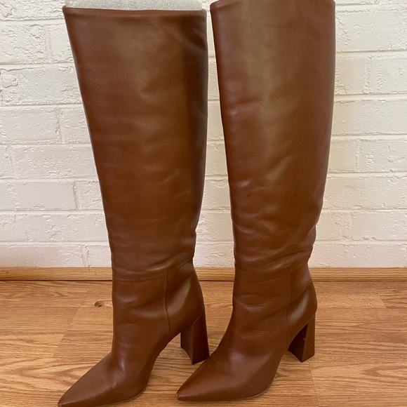Steve Madden Cognac Boots - Picture 2 of 5